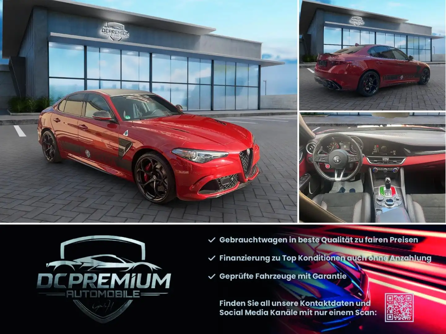 Alfa Romeo Giulia 2.9 V6 Bi-Turbo,Quadrifoglio,Carbon,600PS Rojo - 1