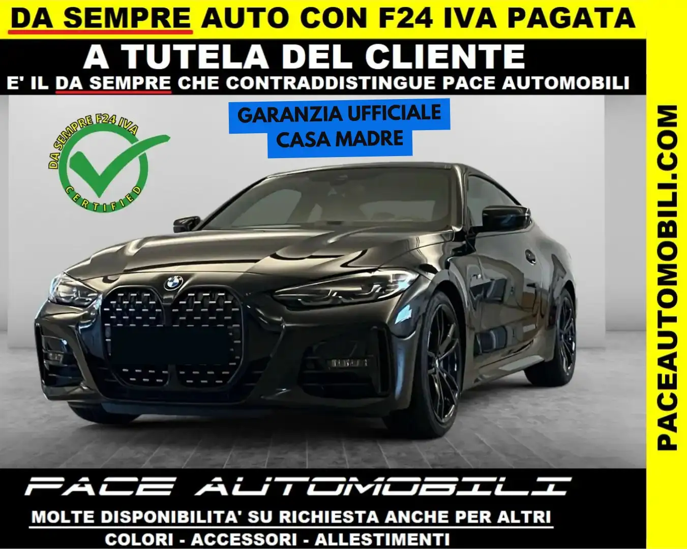 BMW 430 i M SPORT M-SPORT MSPORT HEAD UP KAMERA ACC CURVED Nero - 1