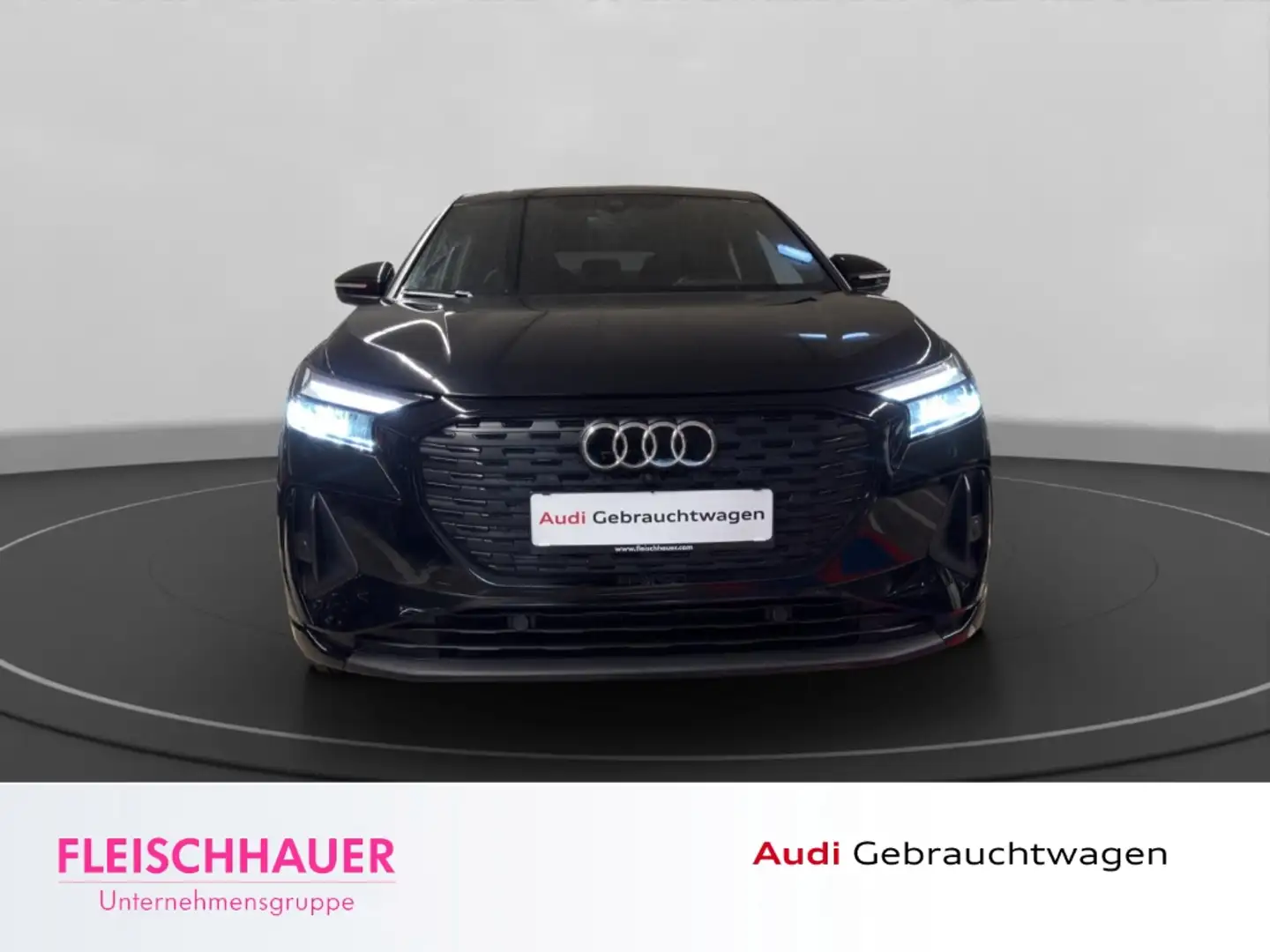 Audi Q4 e-tron Sportback 40 LED+ACC+NAVI+RFK+LEDER+S-LINE+CARPLAY Noir - 2