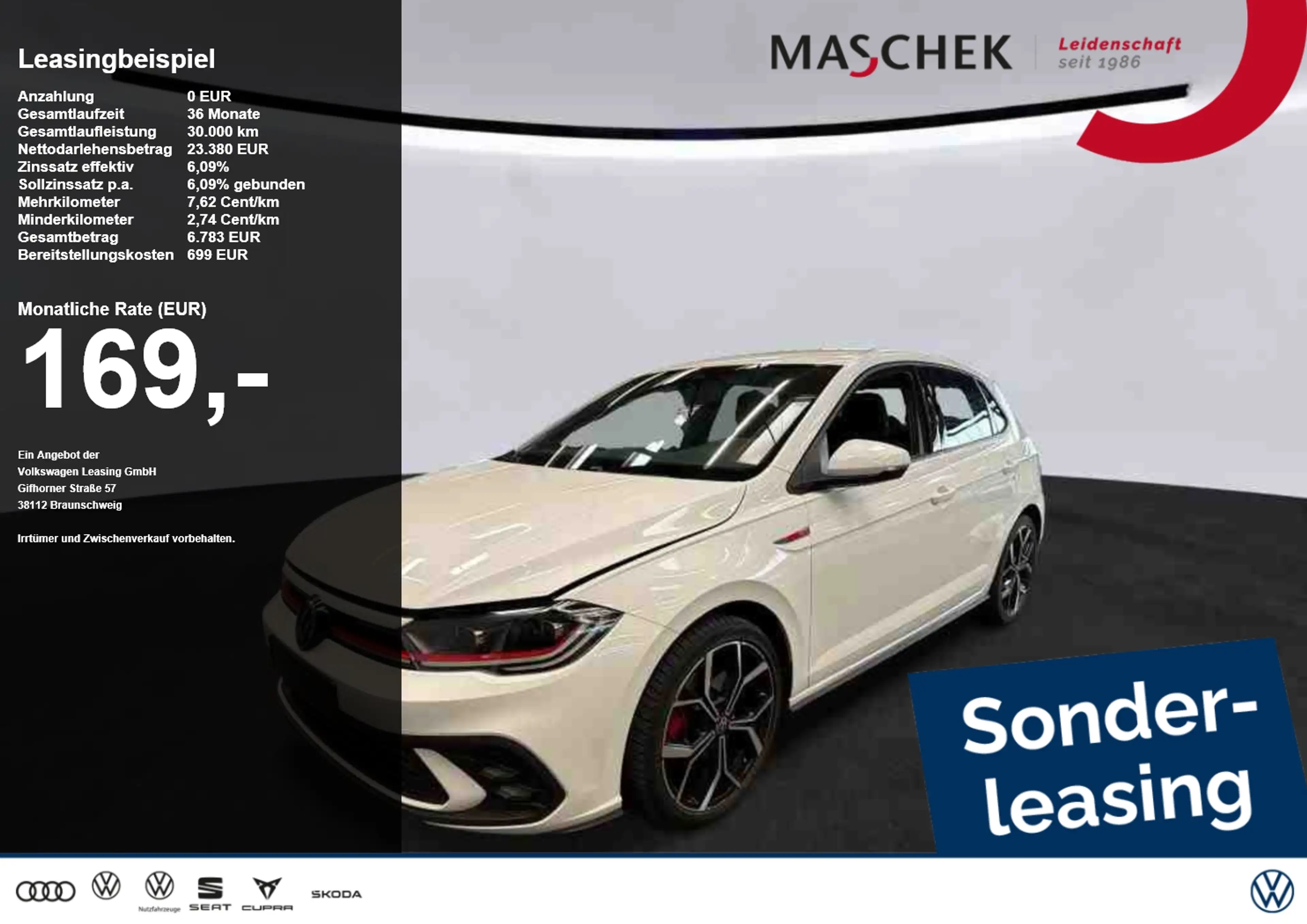 Volkswagen Polo GTI 2.0 TSI Sitzh LED LM18 Faro AUT LED PDC