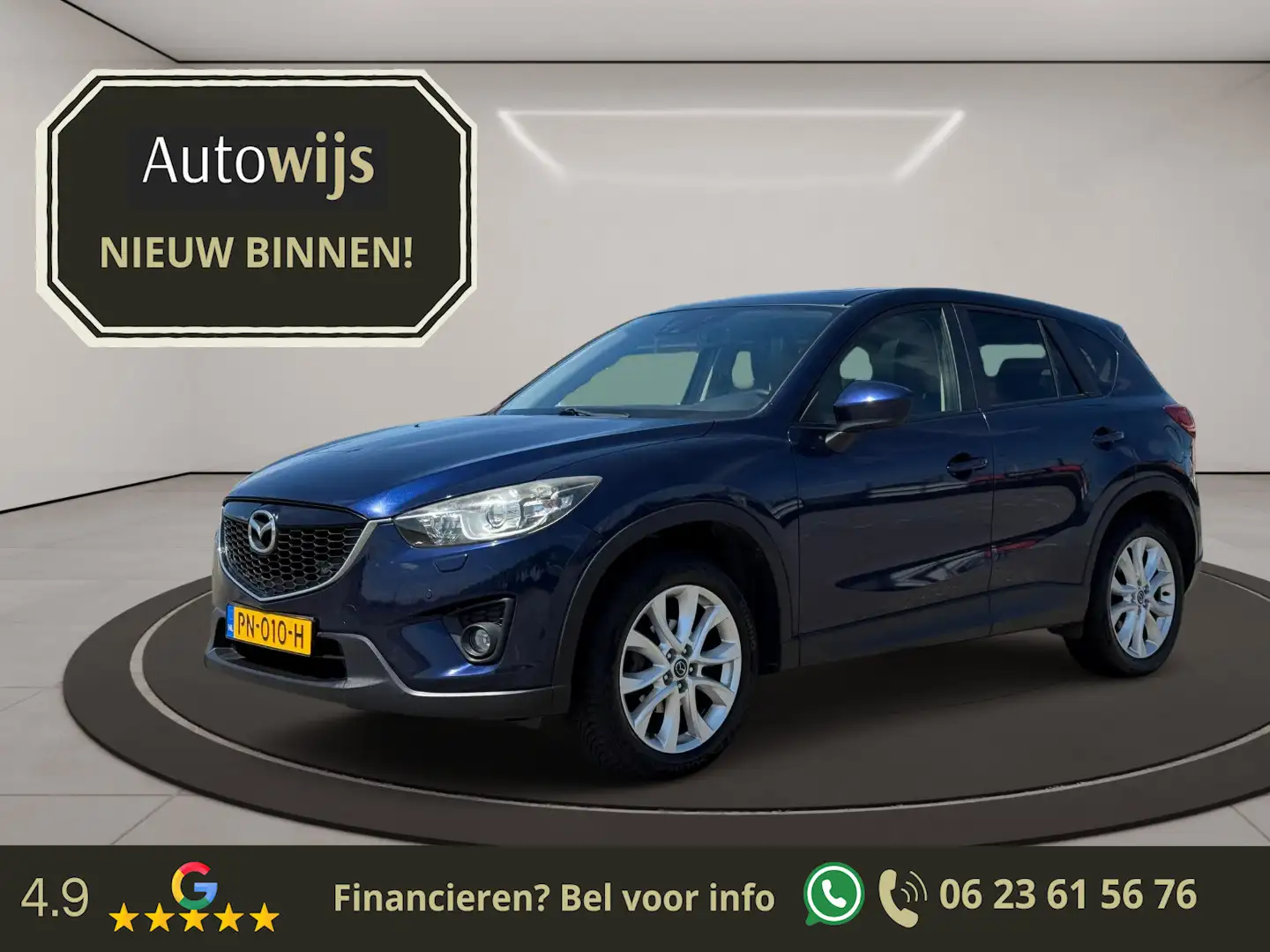 Mazda CX-5 2.0 GT-M 4WD|AUT|Leder|Pano|Trekhaak|Camera Blauw - 1