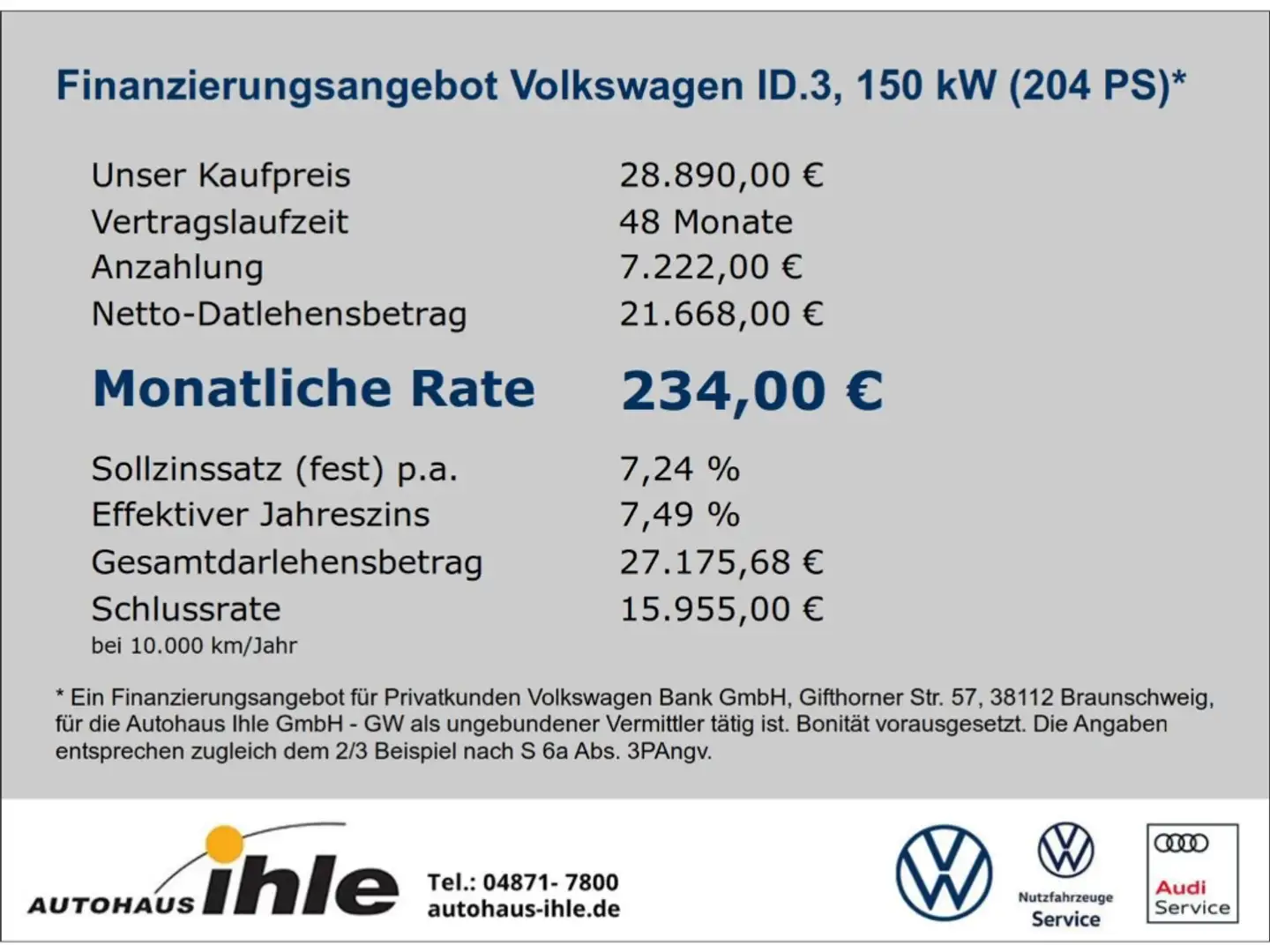 Volkswagen ID.3 Pro 58kWh ACC+APP-CONNECT+CLIMATRONIC Grün - 2