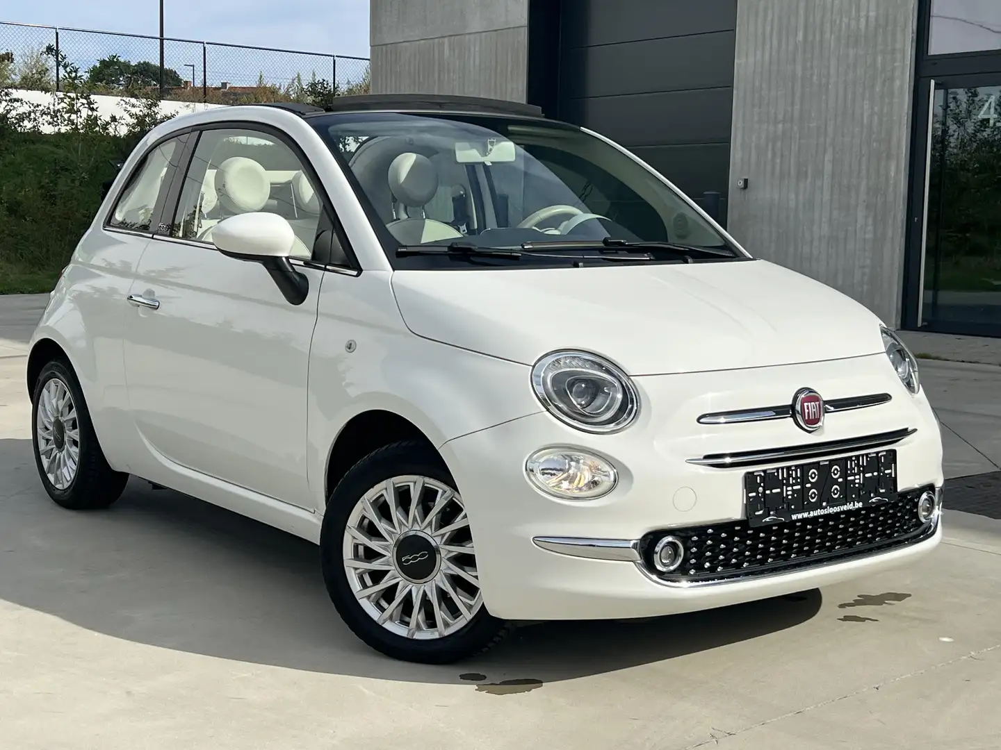 Fiat 500C 1.2i Euro 6b Cabrio / AIRCO / PDC / Amper 42.000km Weiß - 1