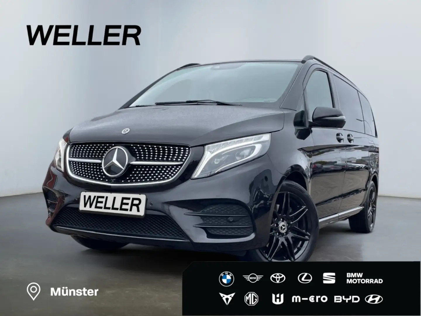 Mercedes-Benz V 300 d 4M 9G AMG-Line *LED*Distr+*360*Memor*AHK* Schwarz - 1