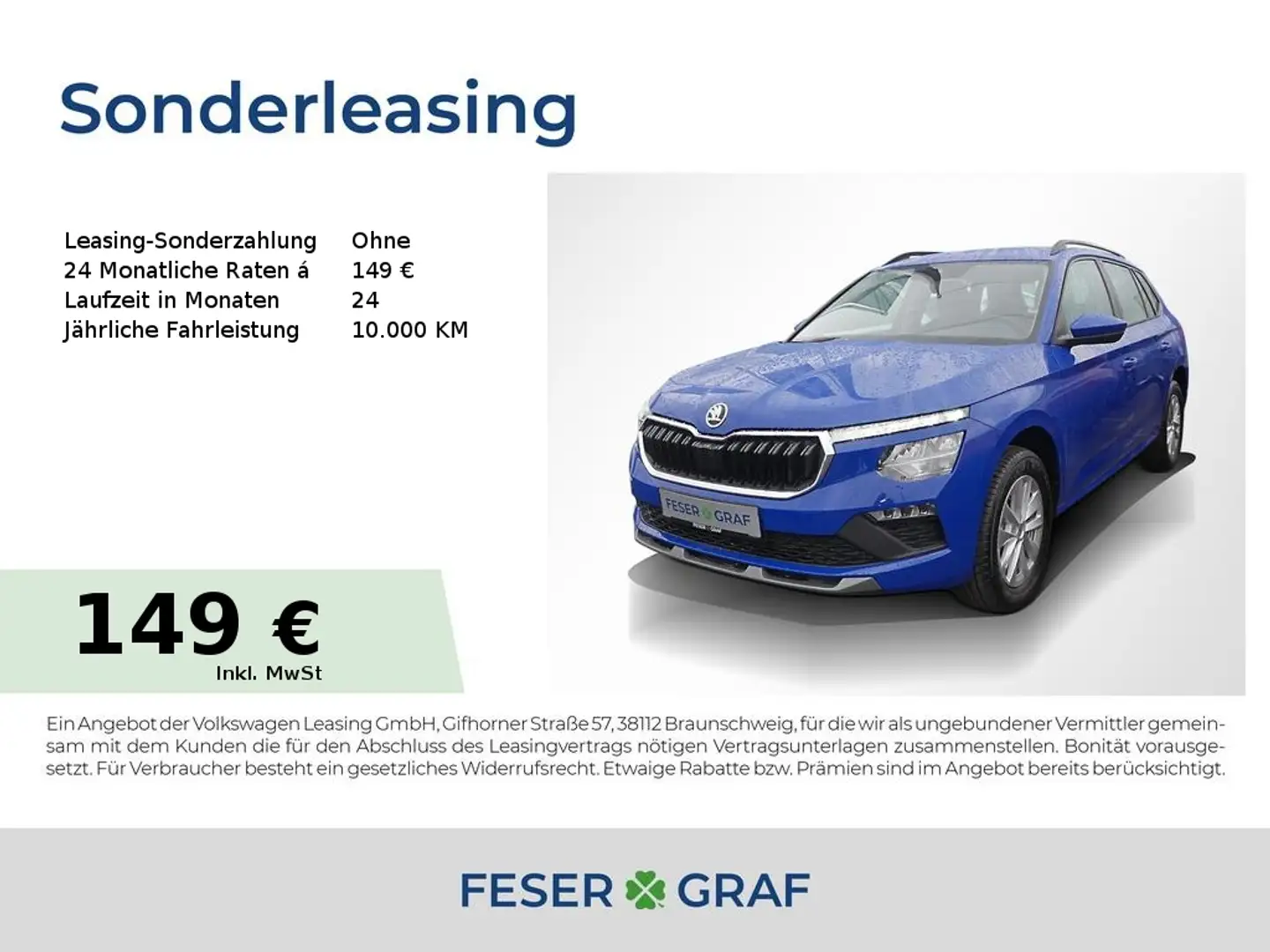 Skoda Kamiq Selection 1,0 TSI SmartLink Blau - 1