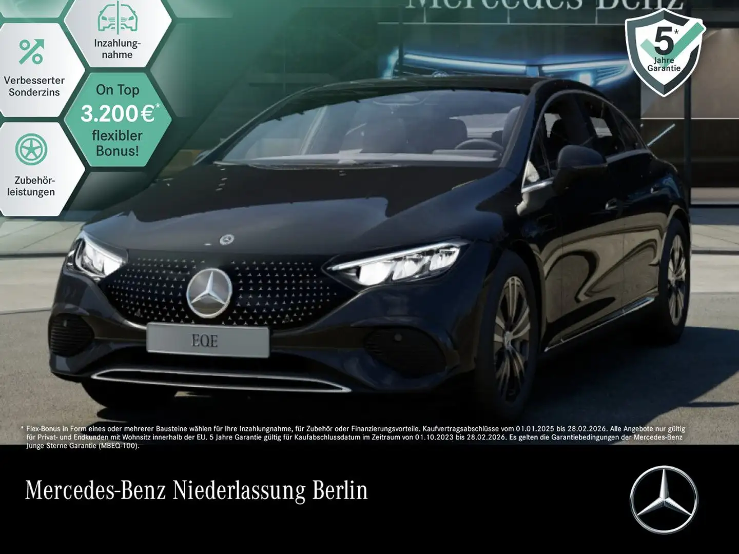 Mercedes-Benz EQE 350 Avantgarde WideScreen Pano Burmester LED Schwarz - 1