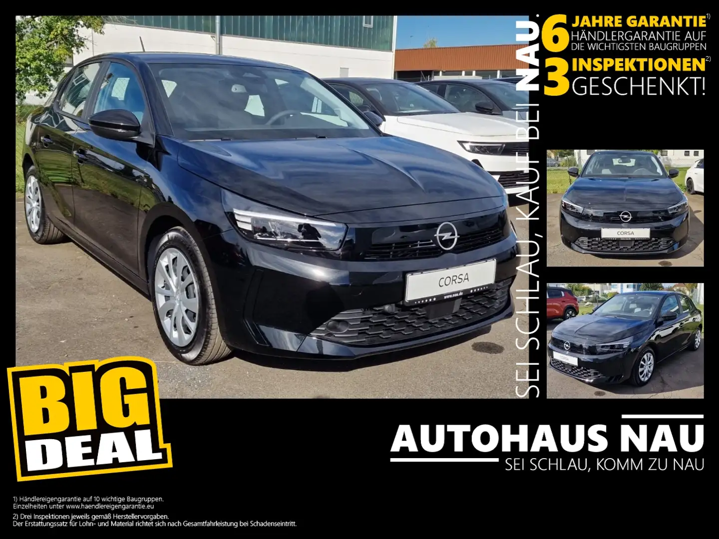 Opel Corsa Edition inkl. Sitzheizung Tageszulassung! Schwarz - 1