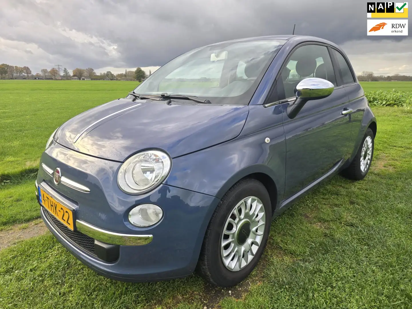 Fiat 500 0.9 TwinAir|Airco|NL-auto-NAP|Nieuwe apk|Nette aut Bleu - 1