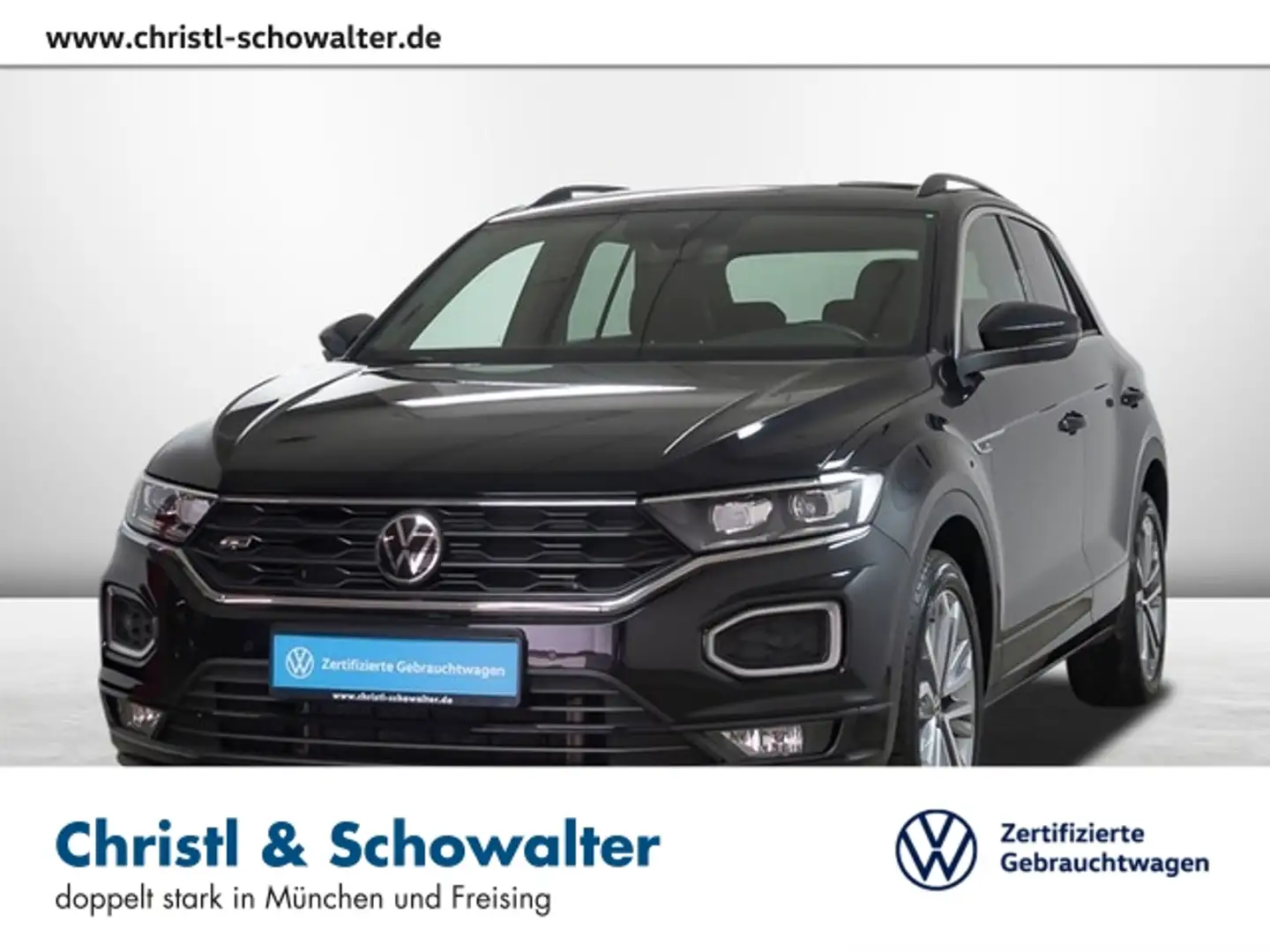 Volkswagen T-Roc 1.5 TSI DSG Sport R-Line Ext. AHK LED ACC Schwarz - 1