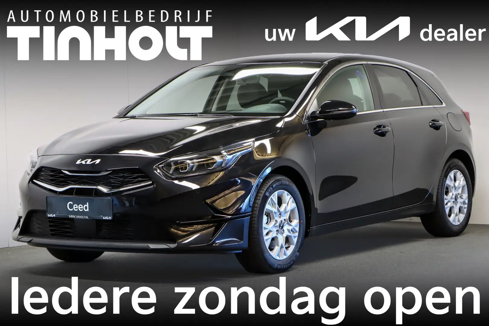 Kia Ceed / cee'd 1.0 T-GDi DynamicPlusLine Zwart - 1