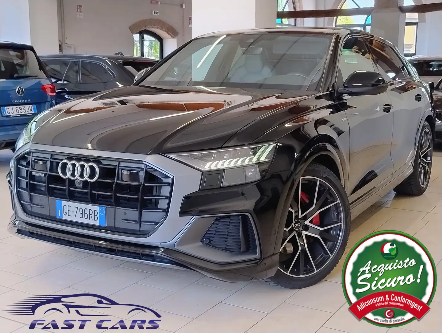 Audi Q8 50 3.0 tdi mhev S-LINE quattro SEDILI LUCI AMBIENT Nero - 1