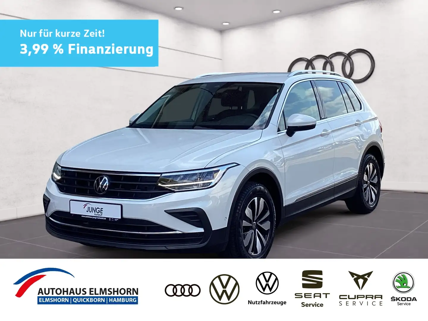 Volkswagen Tiguan Life 1.5 TSI DSG AHK NAV KAM LED ACC PDC 4xSHZ Weiß - 1