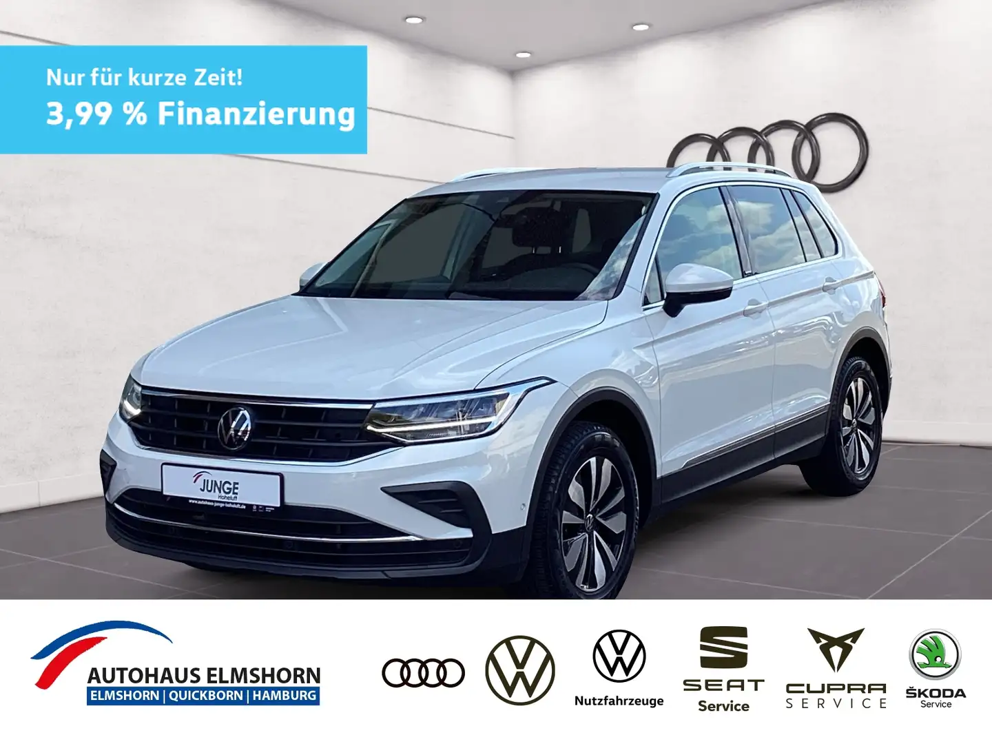 Volkswagen Tiguan Life 1.5 TSI DSG AHK NAV KAM LED ACC PDC 4xSHZ Weiß - 1