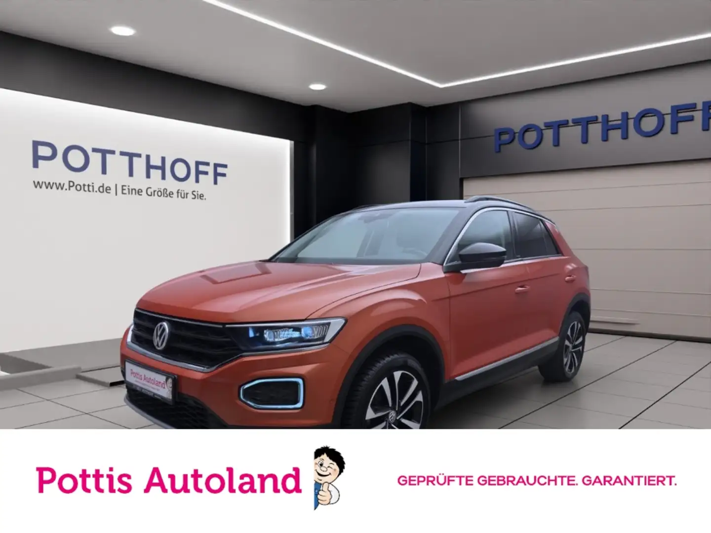 Volkswagen T-Roc 1.6 TDI IQ.DRIVE STANDHZG AHK ACC LED Orange - 1