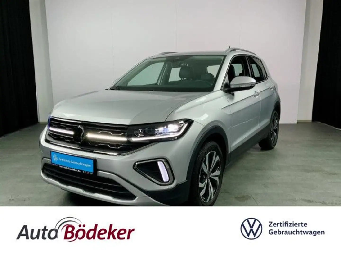 Volkswagen T-Cross 1.0 TSI DSG Style Garantie b. 21.10.29 / Silber - 1