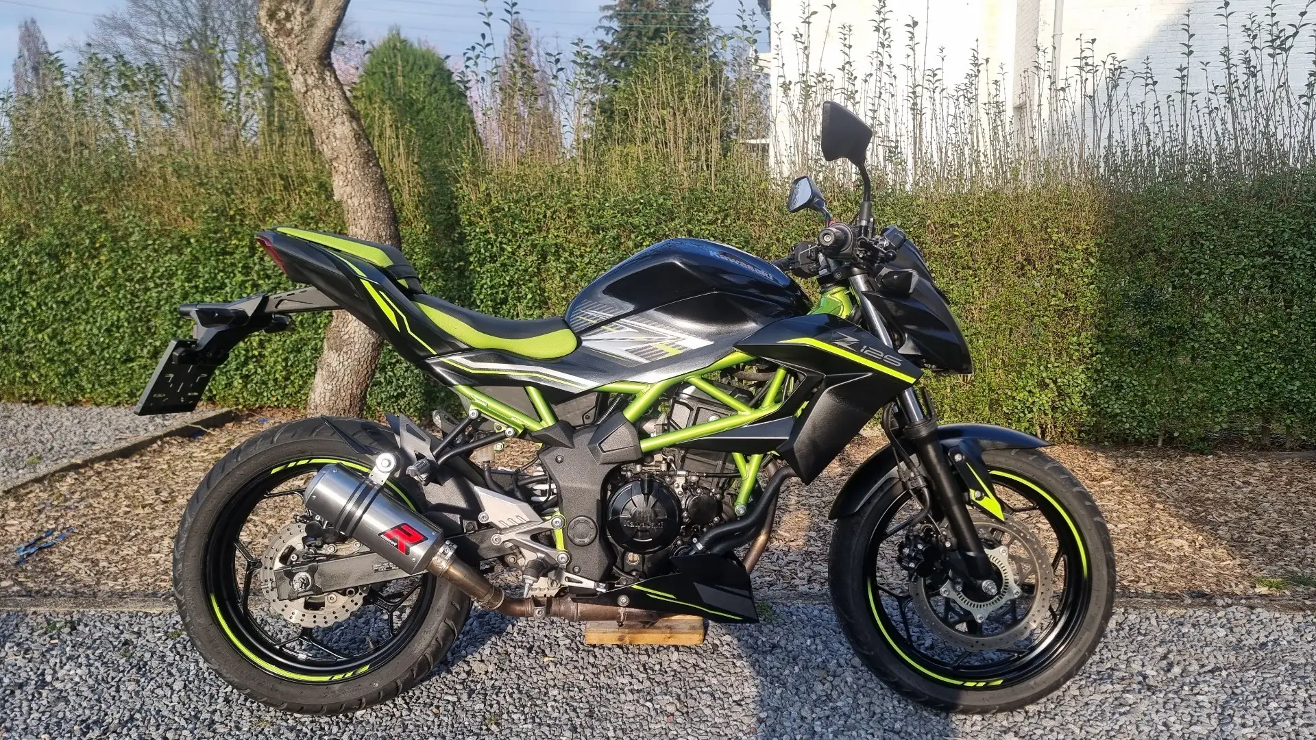 Kawasaki Z 125 2020 - 9500 km - Dominator uitlaat ! Zwart - 1