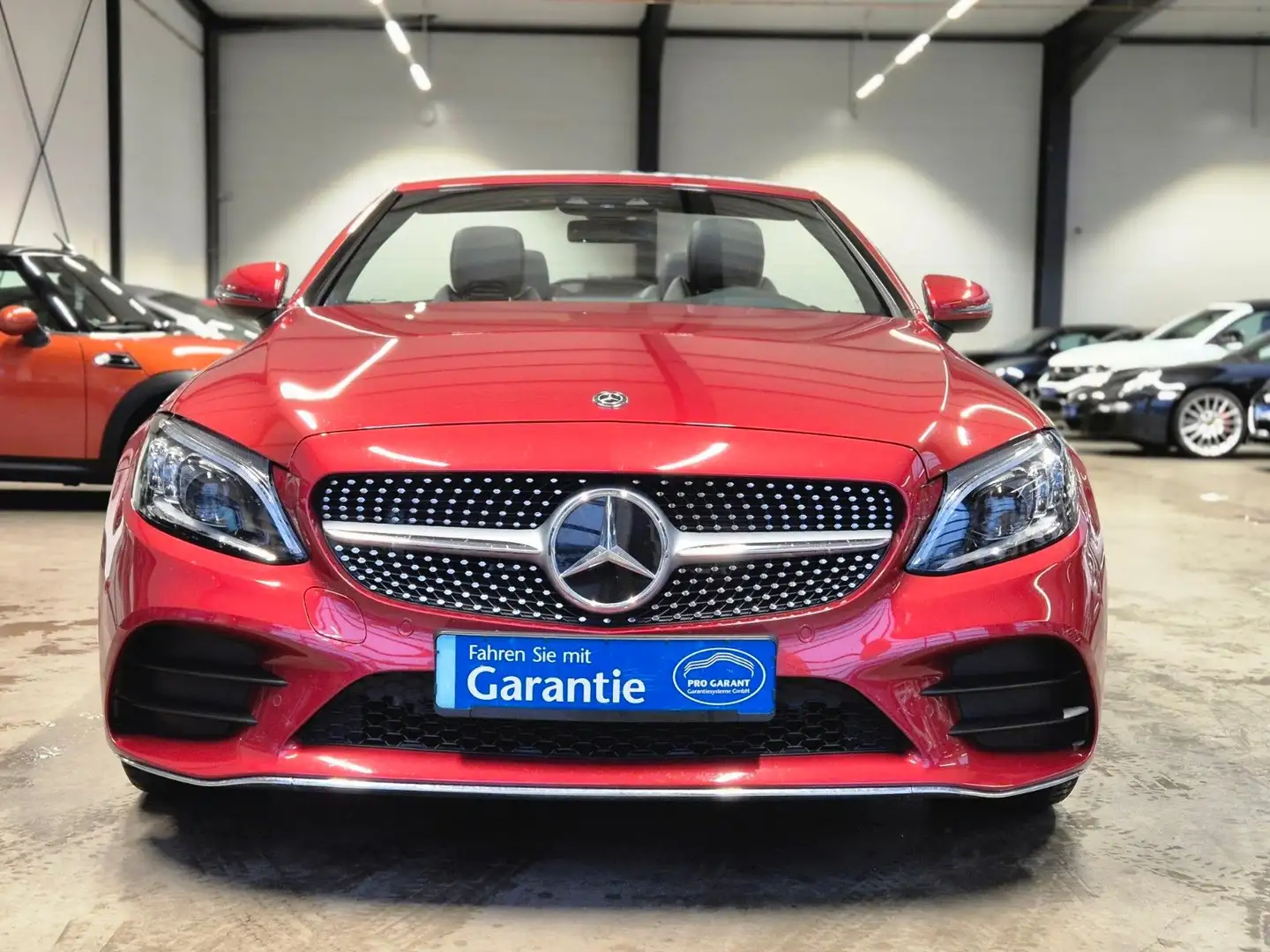 Mercedes-Benz C 300 CABRIO AMG LINE BURMESTER HUD MEMORY SPURP Červená - 2