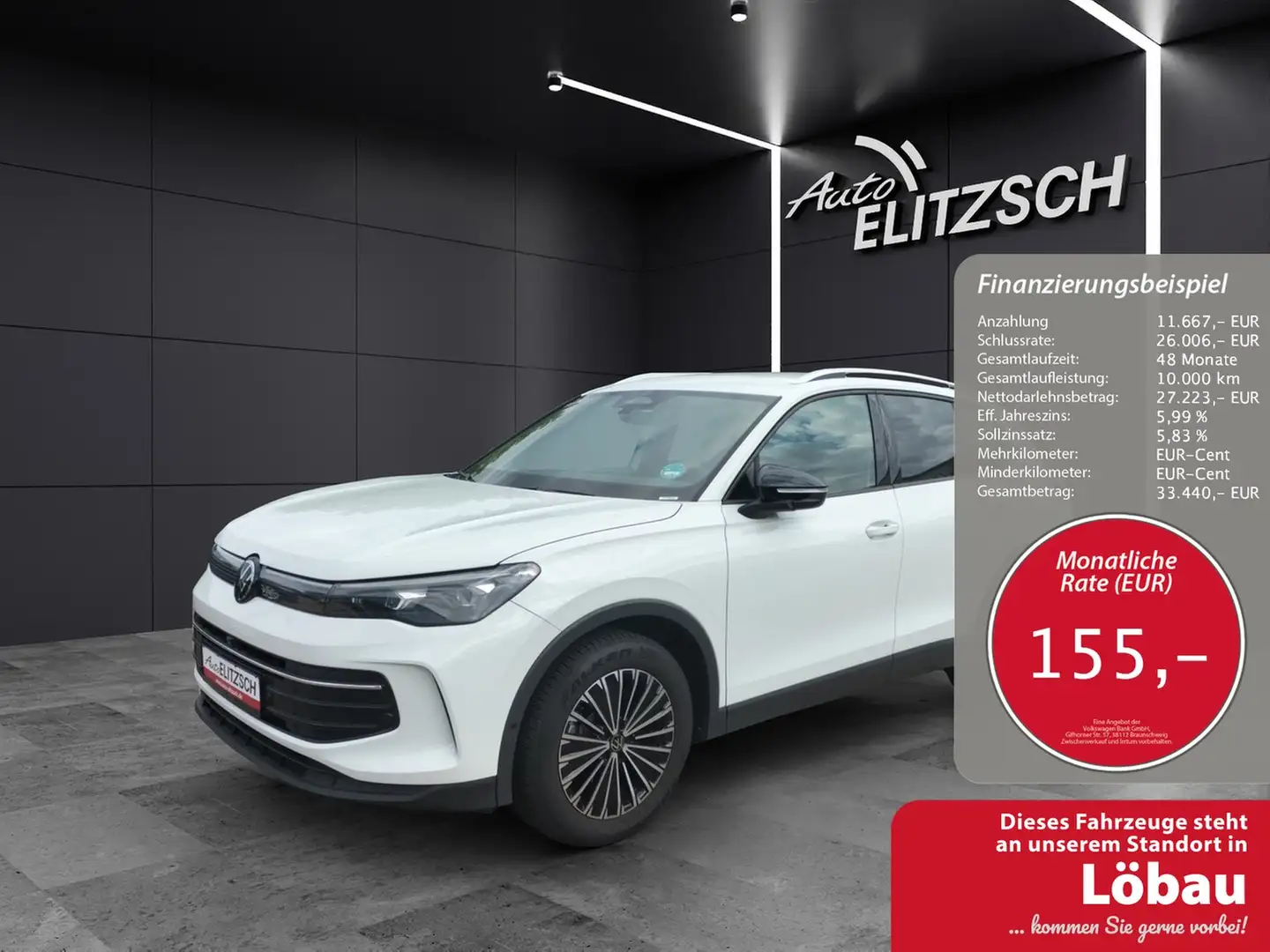 Volkswagen Tiguan TDI Goal DSG Matrix AHK Navi AID ACC RFK SH Weiß - 1