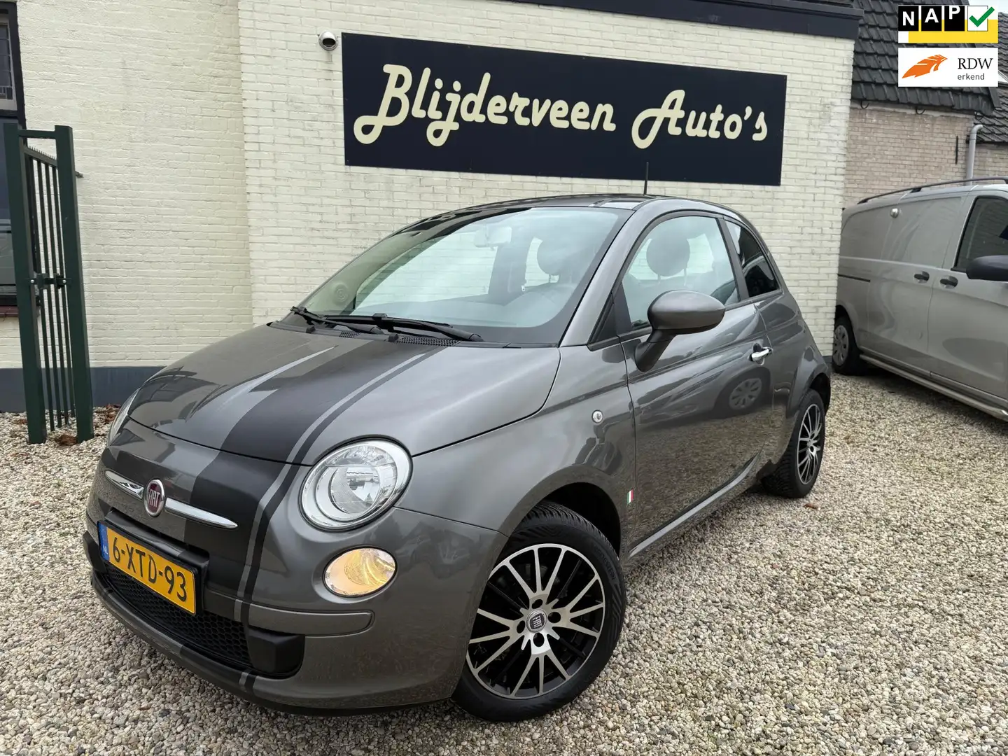Fiat 500 1.0 TwinAir Pop ORG. NL | Airco | LM | Parkeersens Grau - 1