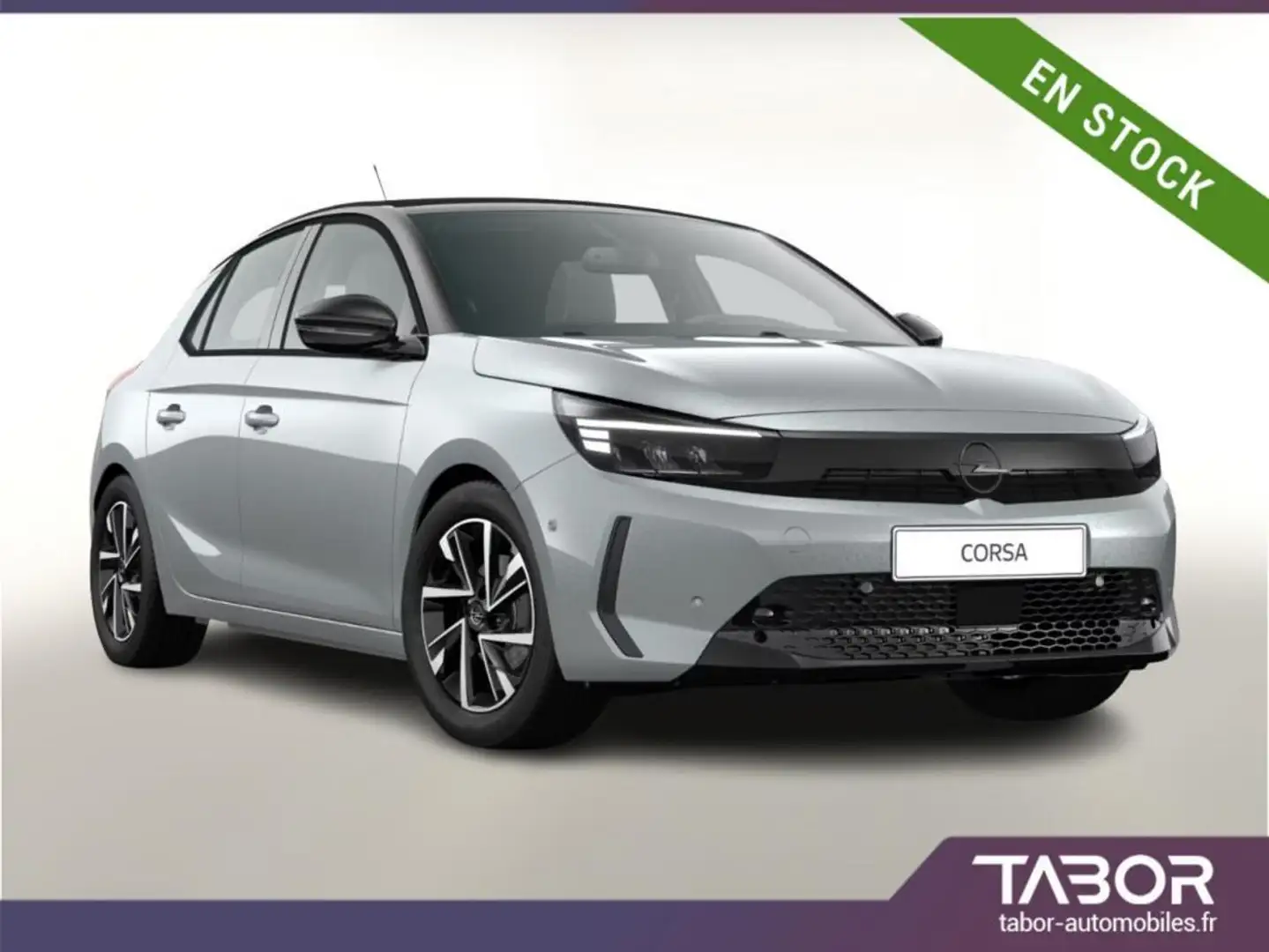 Opel Corsa 1.2 Turbo 100 GS LED 16p cam PDC DAB Argent - 1