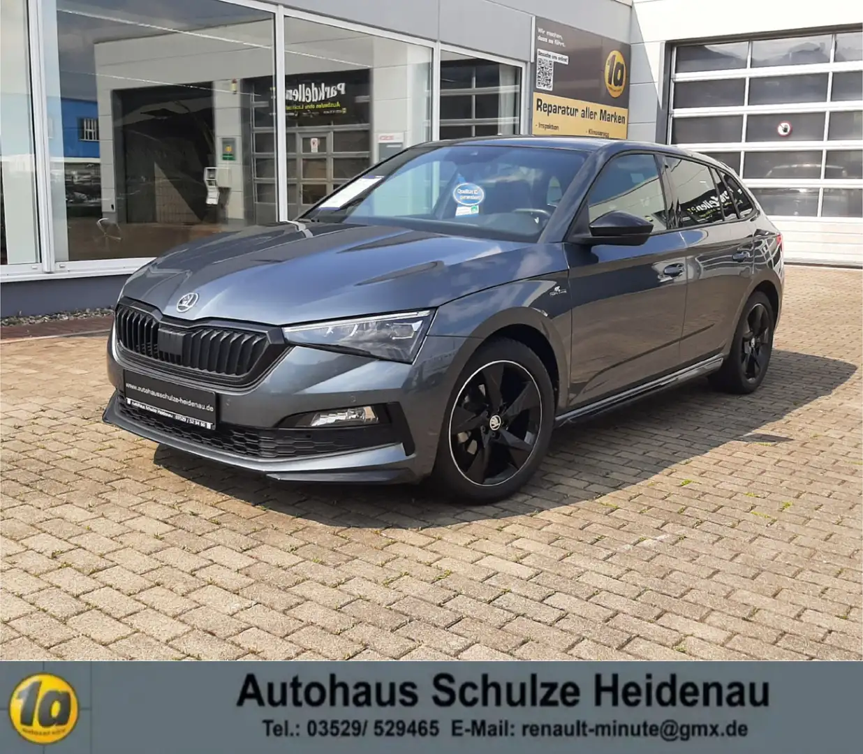 Skoda Scala 1,0 TSI Monte Carlo KLIMAAUTO+NAVI+KAMERA+SHZ+AHK Grau - 1