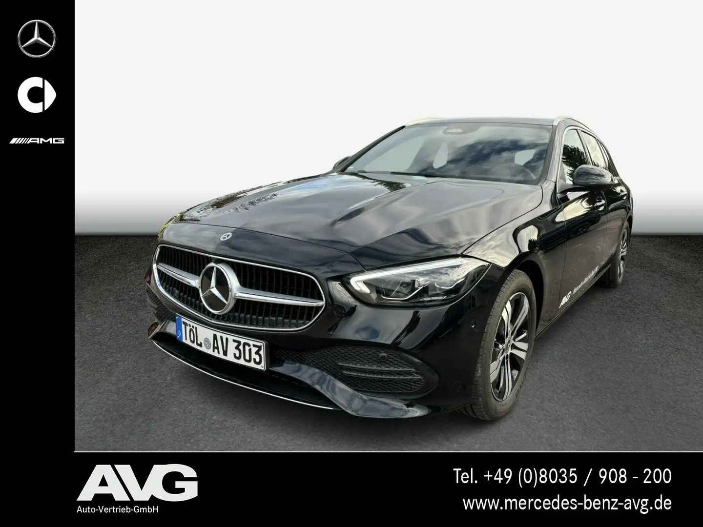 Mercedes-Benz C 220 C 220 d T Avantgarde AHK Memory Distronic 360° Zwart - 1