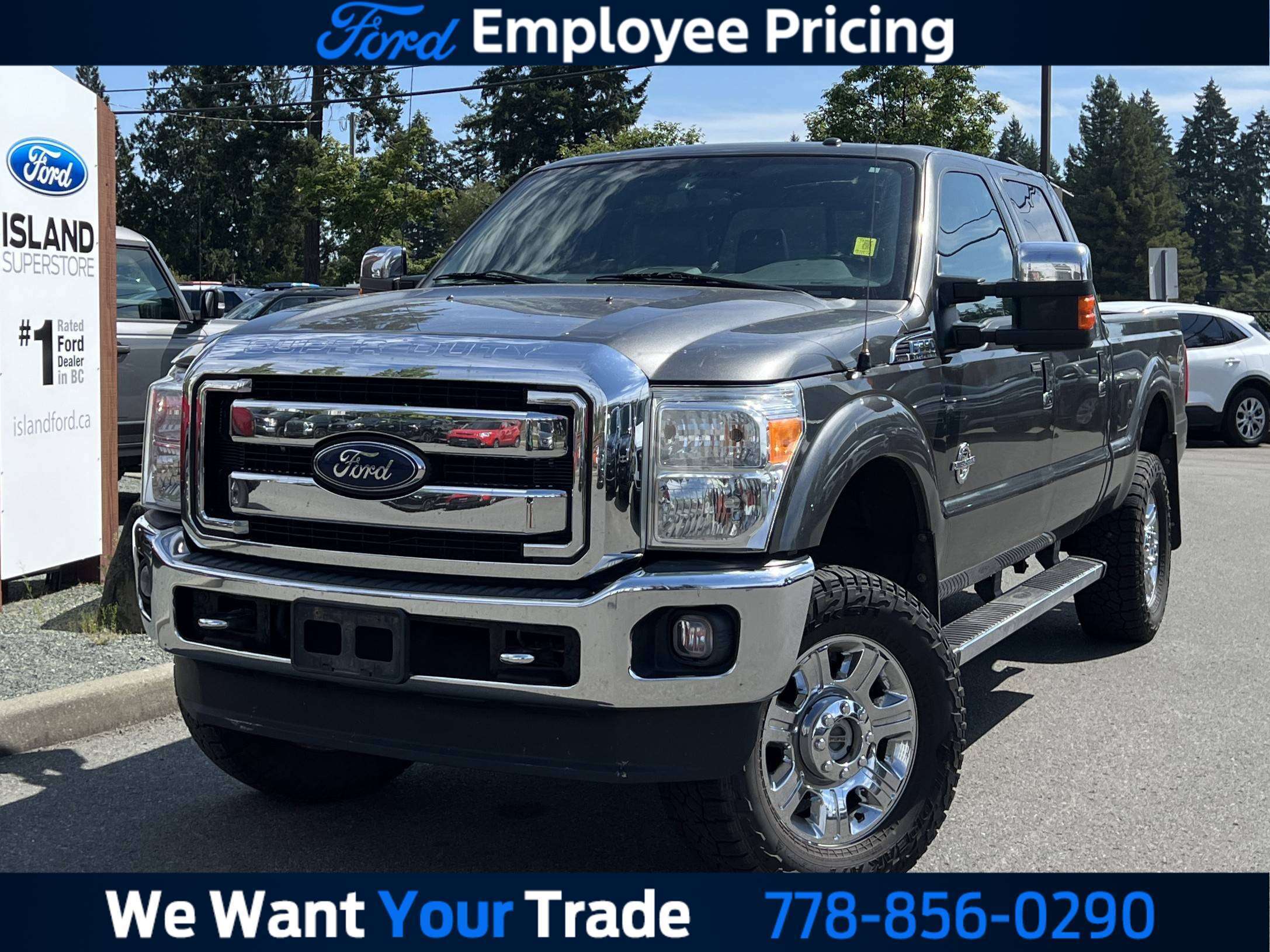 Gray 2016 Ford F-350 Super Duty Pickup Truck Four-Wheel Drive Automatic