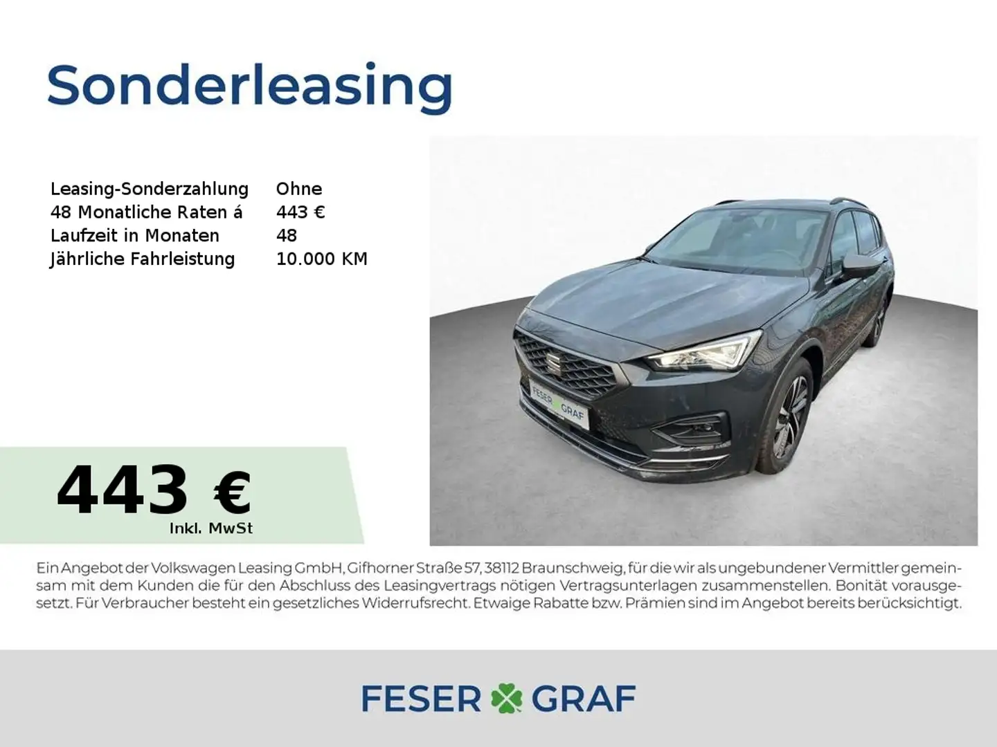 SEAT Tarraco 1.5 TSI FR AHK|SHZ|NAVI|GJR|FullLink Szürke - 1