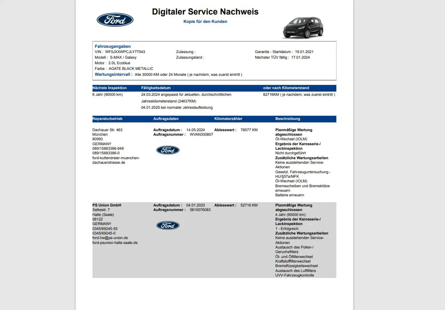 Ford S-Max Trend Automatik Navi Kamera 2xPDC Tempomat Zwart - 2