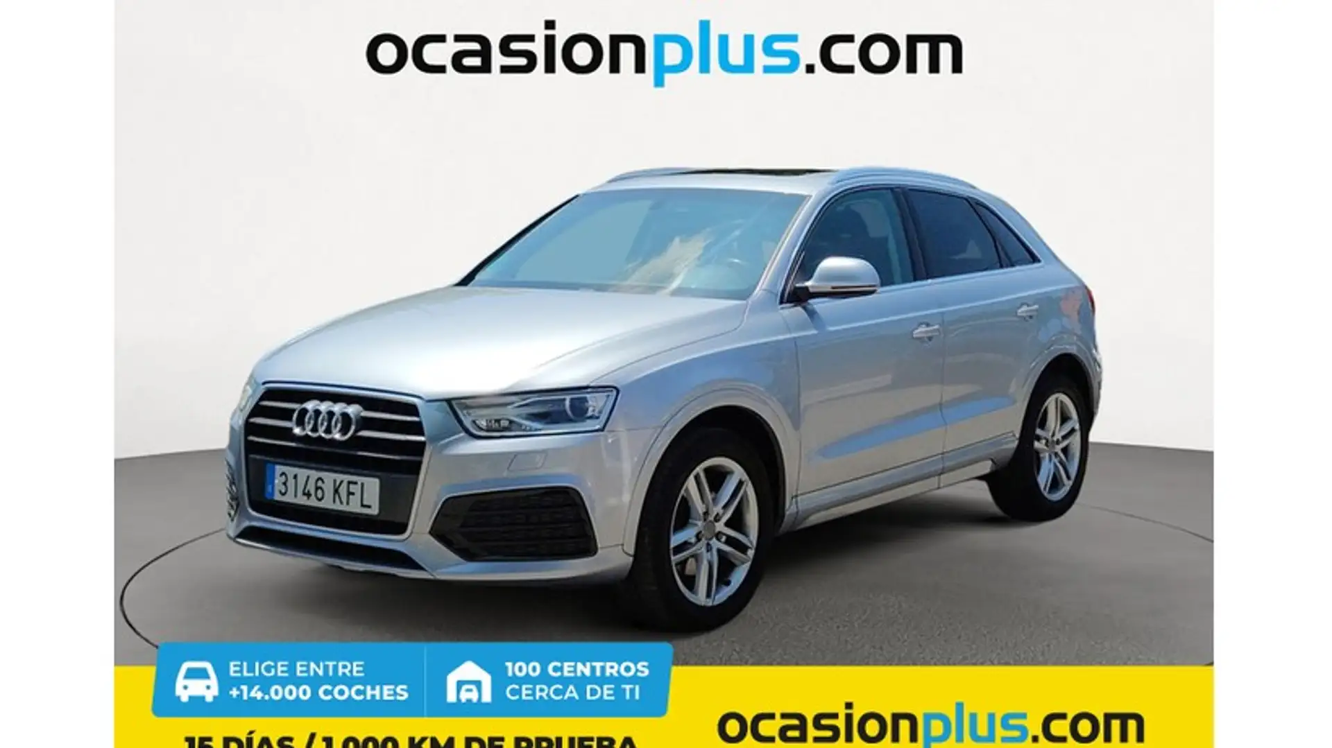 Audi Q3 2.0TDI Sport edition S tronic 110kW Plateado - 1