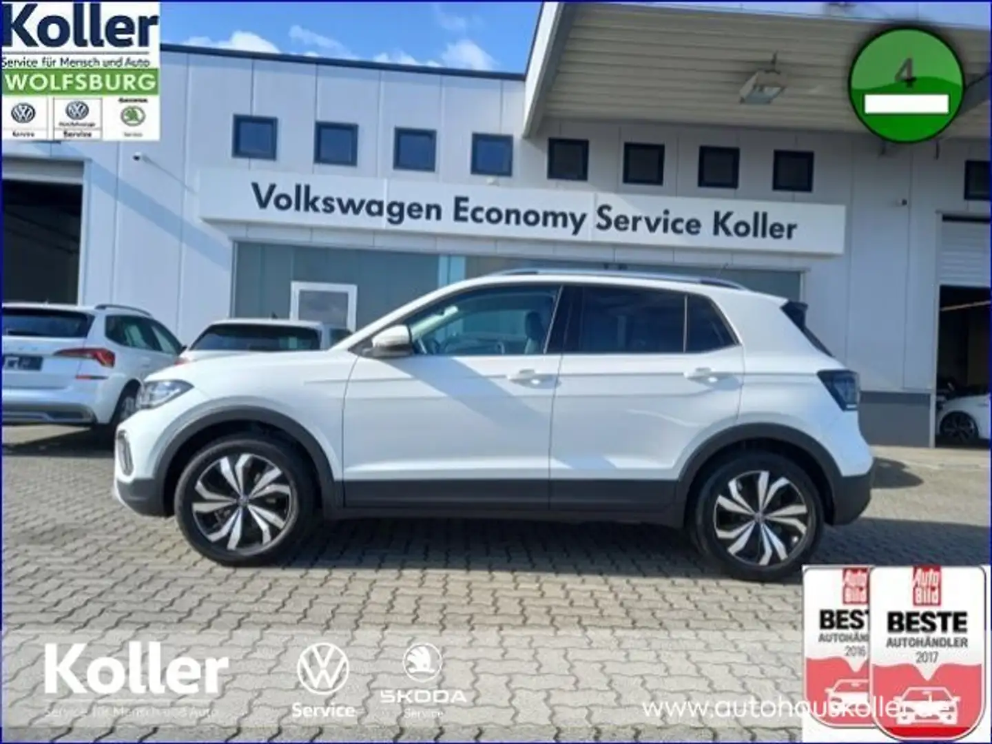 Volkswagen T-Cross T-Cross 1.0 TSI DSG Style MatrixLED Kamera Navi Bianco - 2
