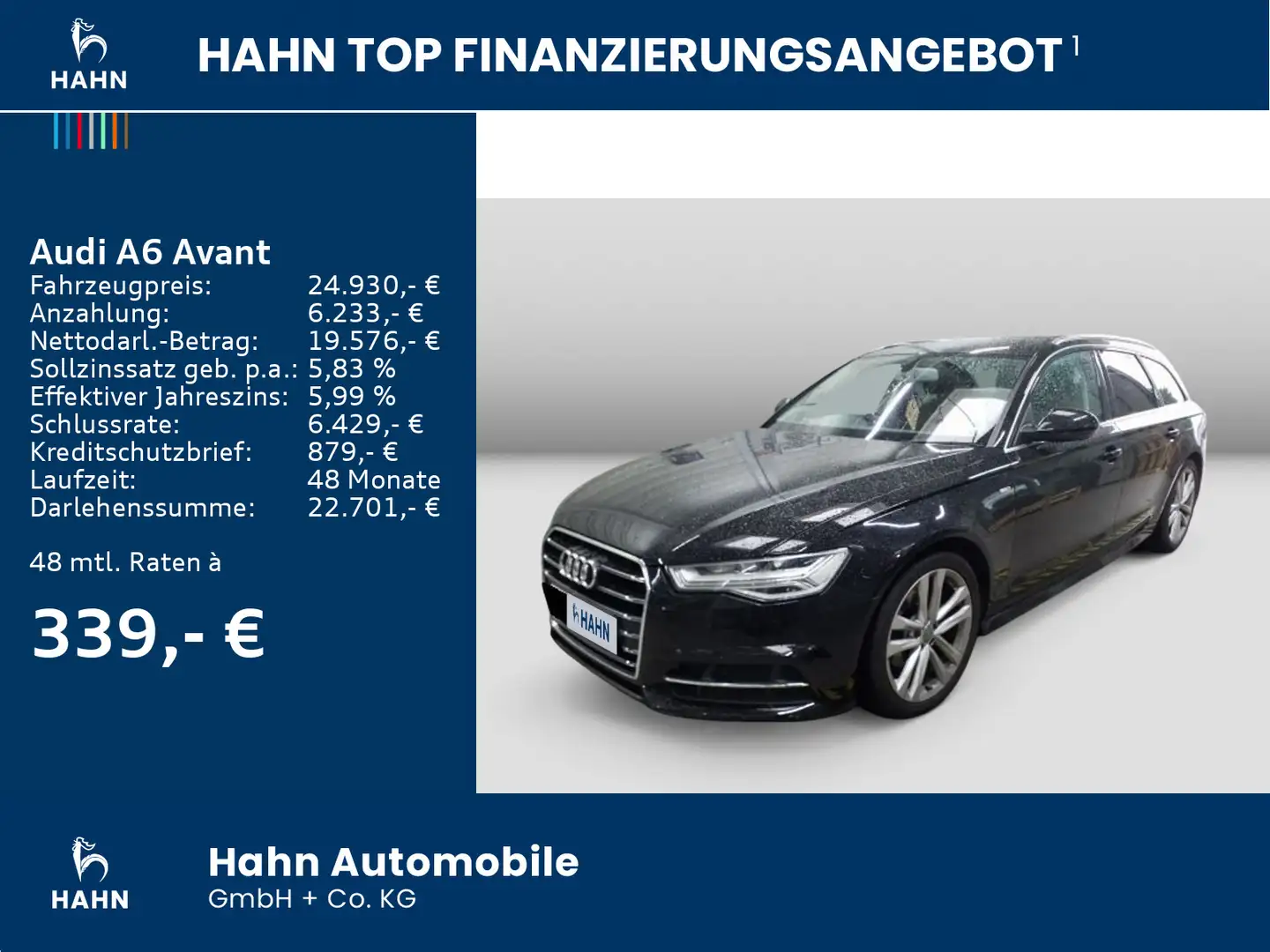 Audi A6 2.0TDI S-Line S-trc Cam Climatr Tempo Schwarz - 2