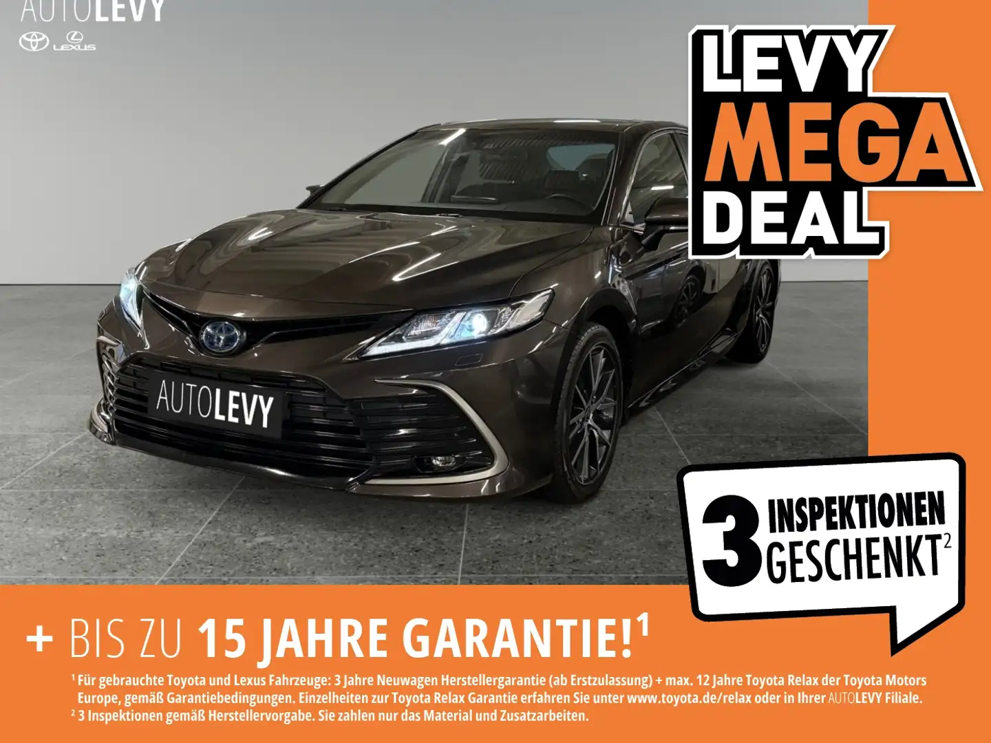 Toyota Camry 2.5 Hybrid +Kamera+CarPlay+Leder+Navi+PDC+ Braun - 1