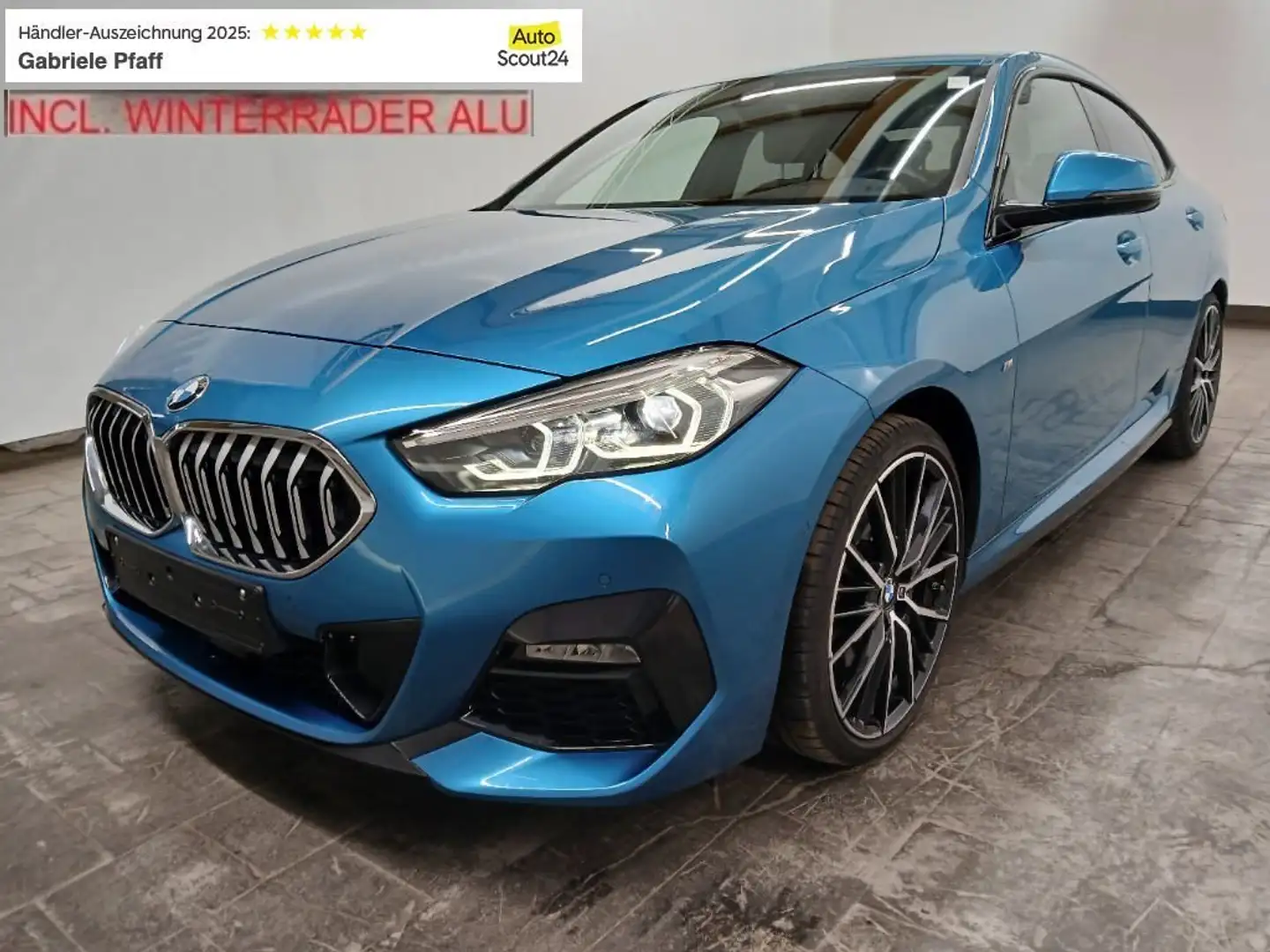 BMW 218 i Gran Coupe M Sport*AHK*LH*SH*H/K*RFK*19Zoll*Park Blau - 1
