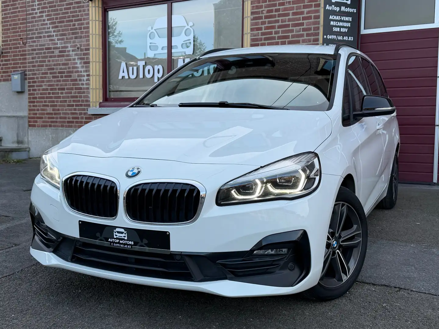 BMW 218 GranTourer*218dA*AUTOMATIQUE*CARNET*GARANTIE* Blanc - 1