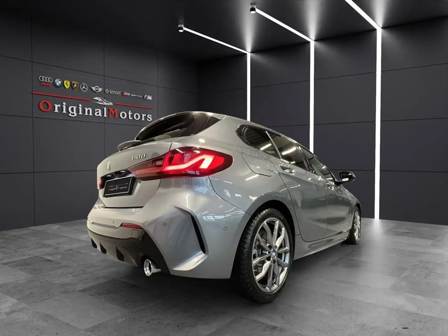 BMW 118 118d Msport auto TETTO/VOL.RISCALDATO/VIRTUA/LOMBL Gris - 2