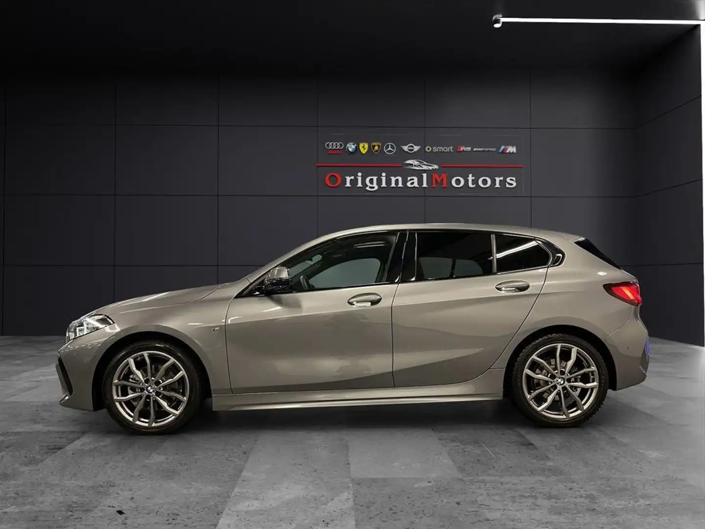 BMW 118 118d Msport auto TETTO/VOL.RISCALDATO/VIRTUA/LOMBL Gris - 1