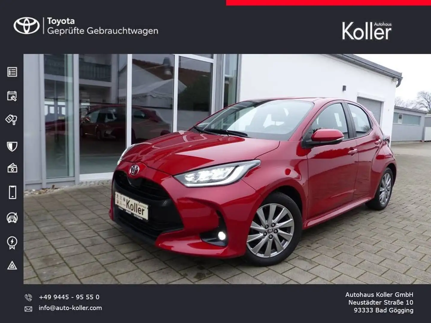 Toyota Yaris 1.5 VVT-iE Klimaautom. LED HeadUp SHZ Alu Rouge - 1