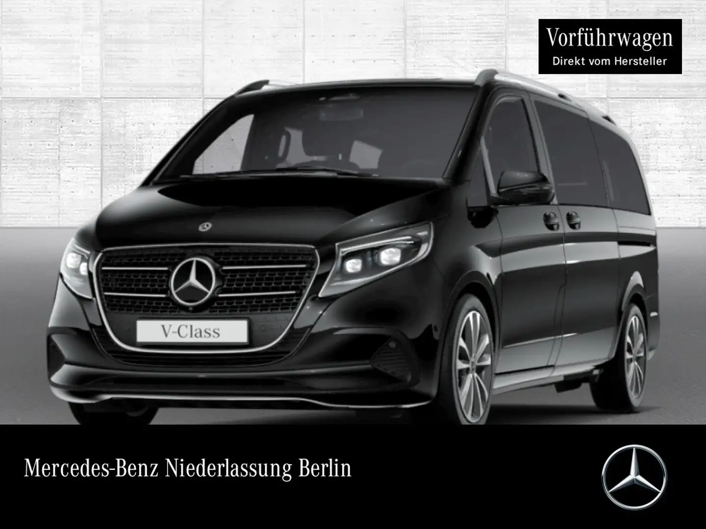 Mercedes-Benz V 300 d 4M STYLE+Allrad+9G+StandHZ+Klimaautom.+DIS Schwarz - 1