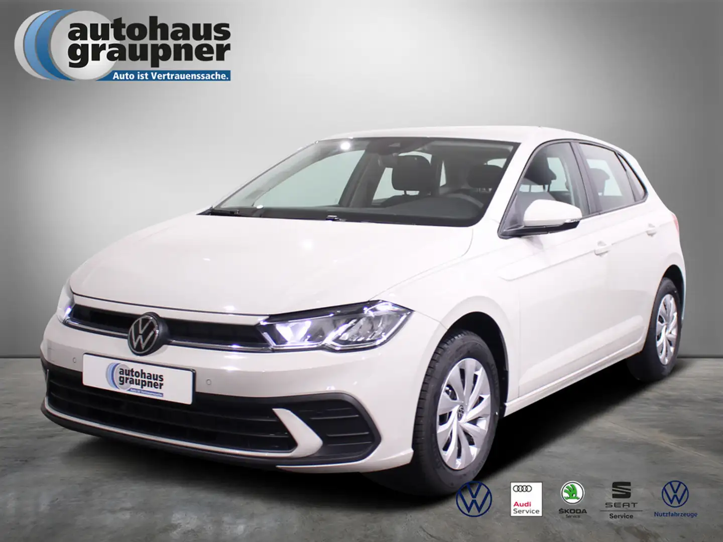 Volkswagen Polo 1,0 l 59 kW 80 PS 5-Gang PDC SHZ LED Grijs - 1