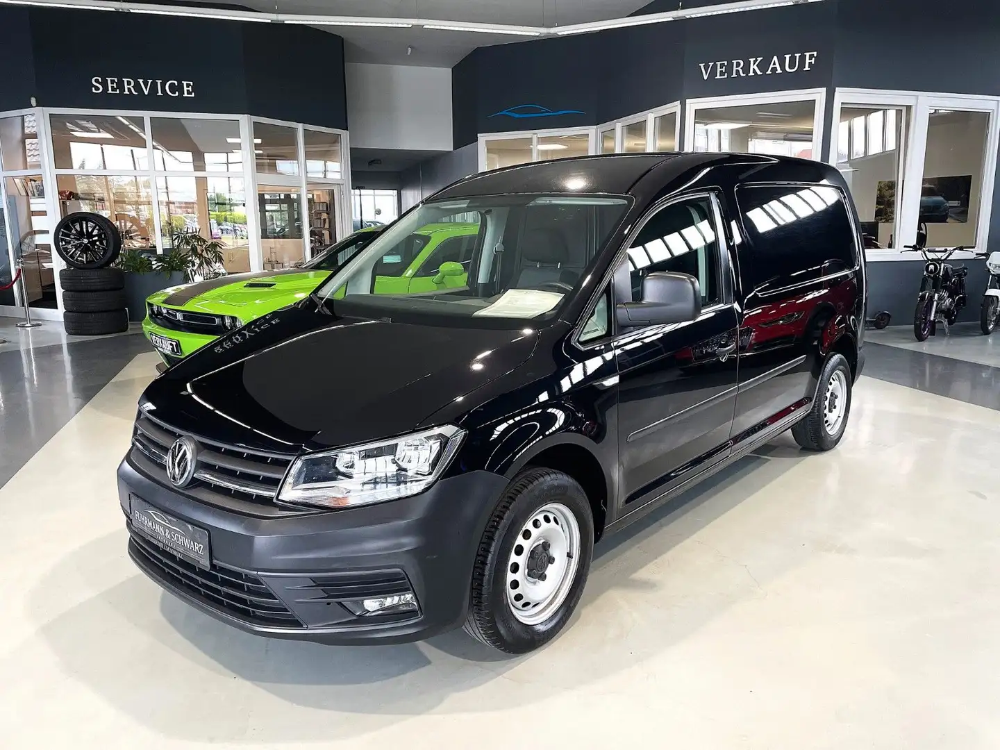 Volkswagen Caddy Maxi Klima,Sitzheiz,Alarm,Rfkam,AHK Чорний - 1