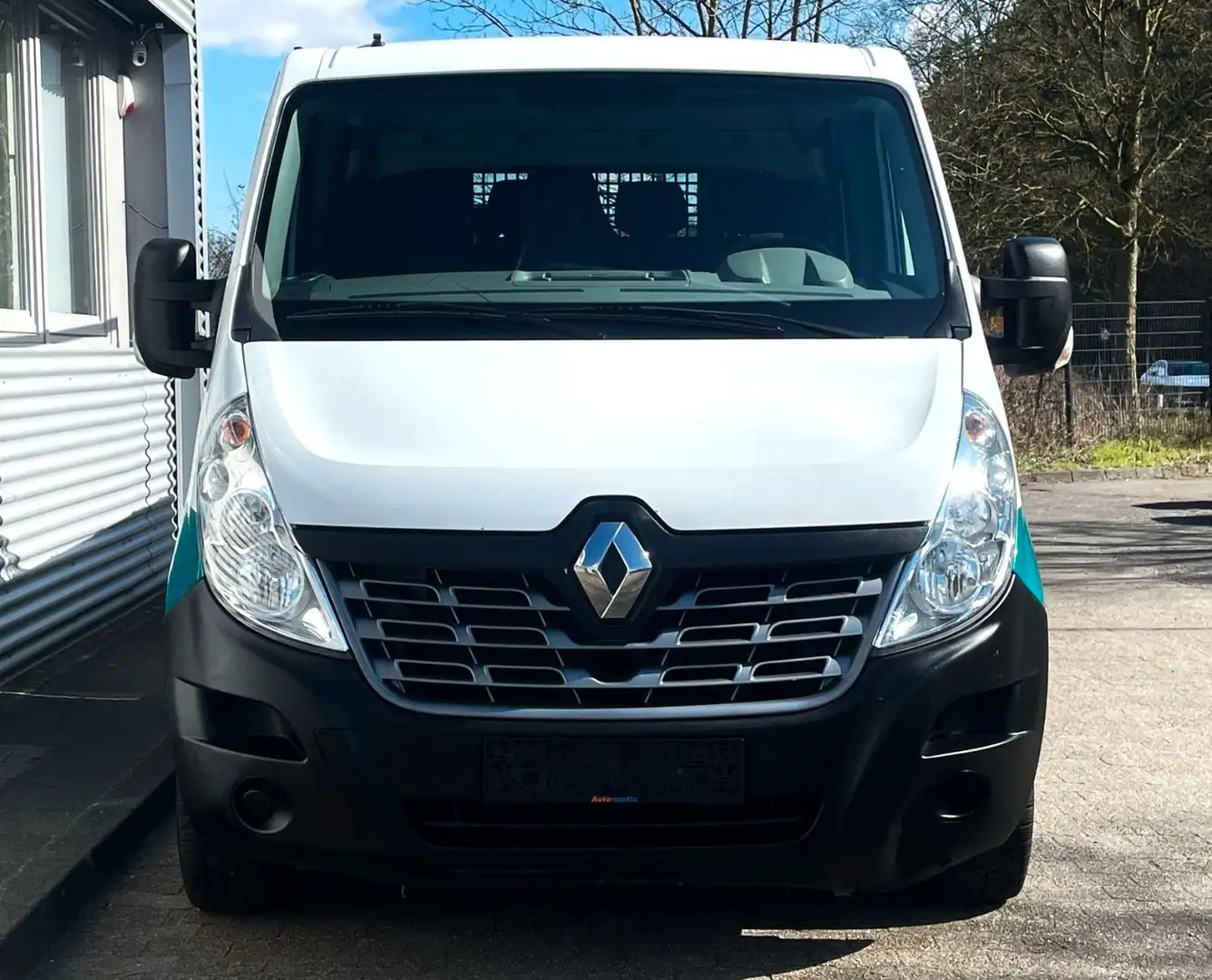Renault Master III DoKa PRITSCHE L3H1 3,5t AHK 7-SITZ AC Weiß - 2
