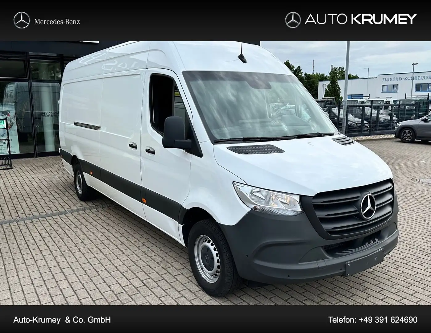 Mercedes-Benz Sprinter 317 CDI Schwings.+Alarm+3,5to AHK+Tachg Blanc - 1