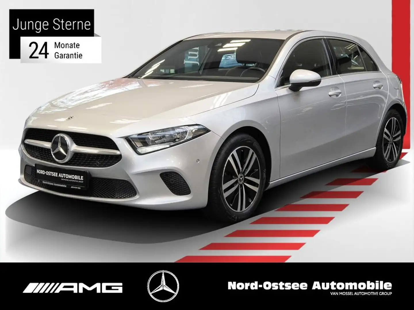 Mercedes-Benz A 160 PROGRESSIVE NAVI LED SITZHZG PARKASSIST Argent - 1