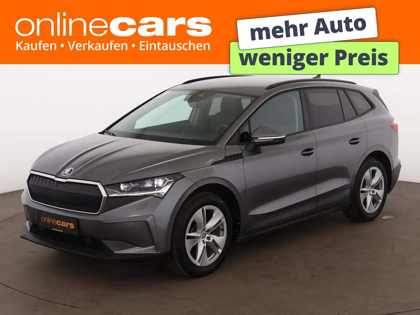 Skoda Enyaq 60 Loft Aut MATRIX WAERMEPUMPE RADAR LEDER Grau - 1
