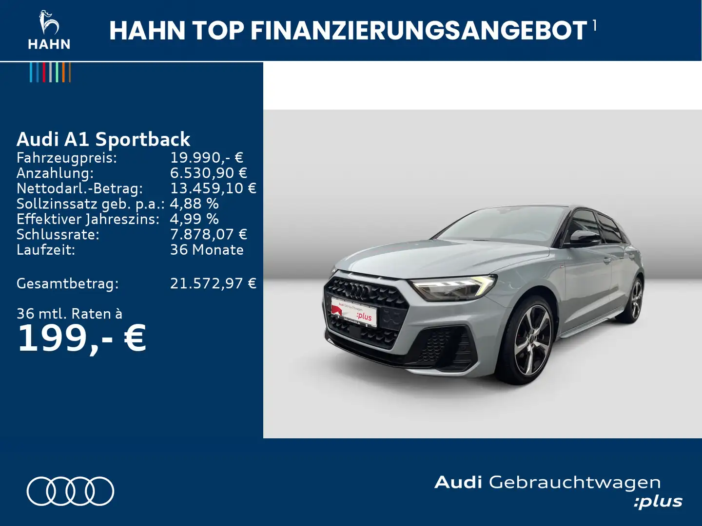 Audi A1 25 TFSI S line LED Cam CarPlay Grau - 2