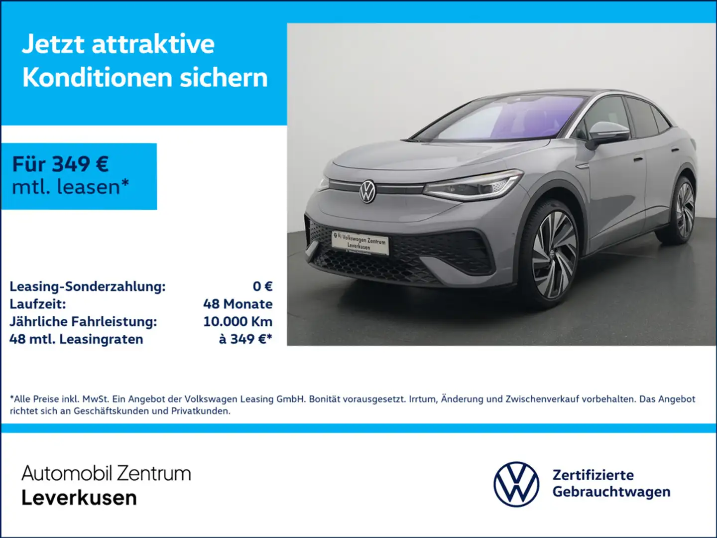 Volkswagen ID.5 Pro Performance MATRIX LENKRADHZ SHZ KAM Schwarz - 1