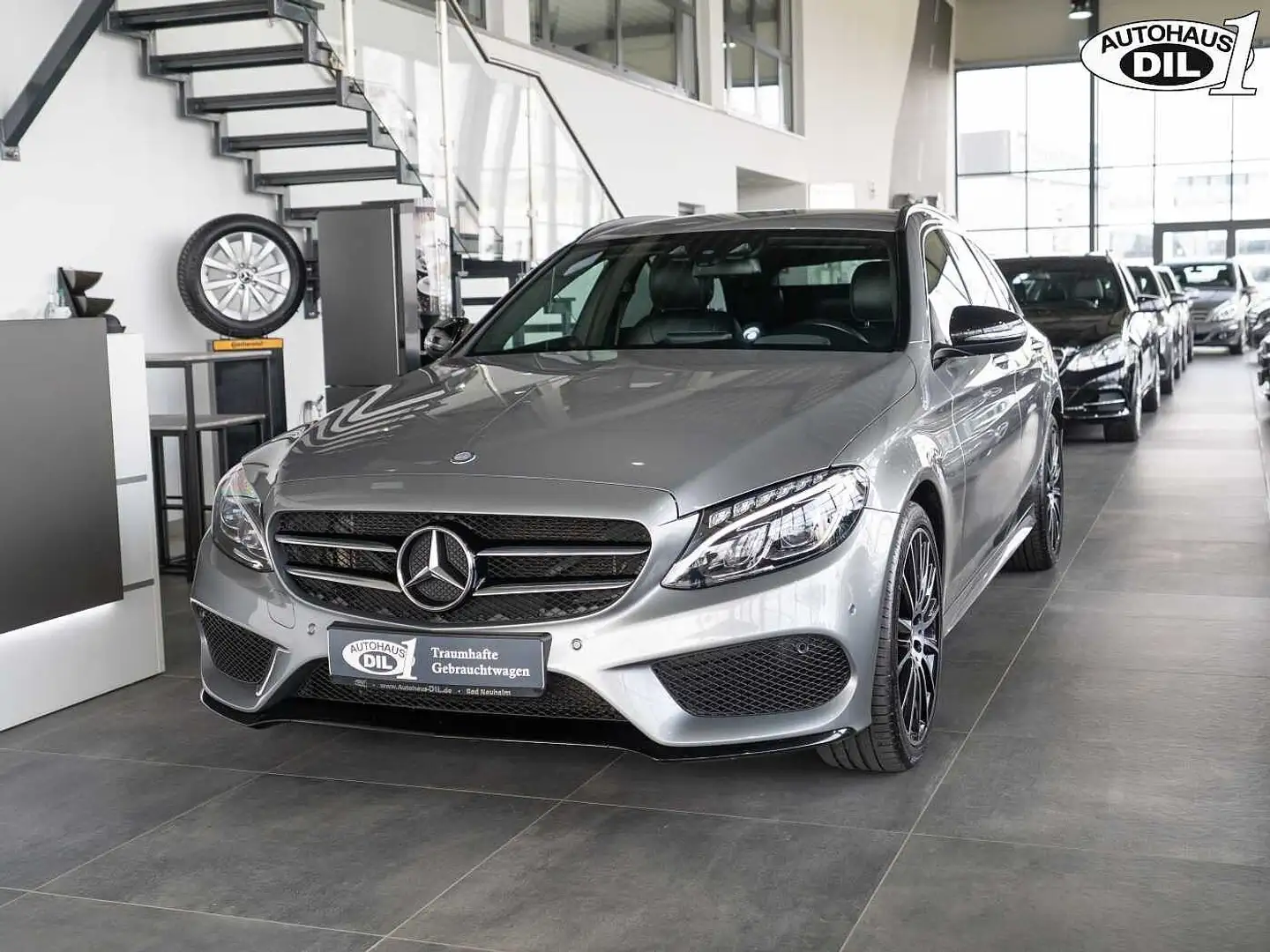 Mercedes-Benz C 400 T 4Matic AMG*BURMESTER*KEYLESS* Plateado - 2