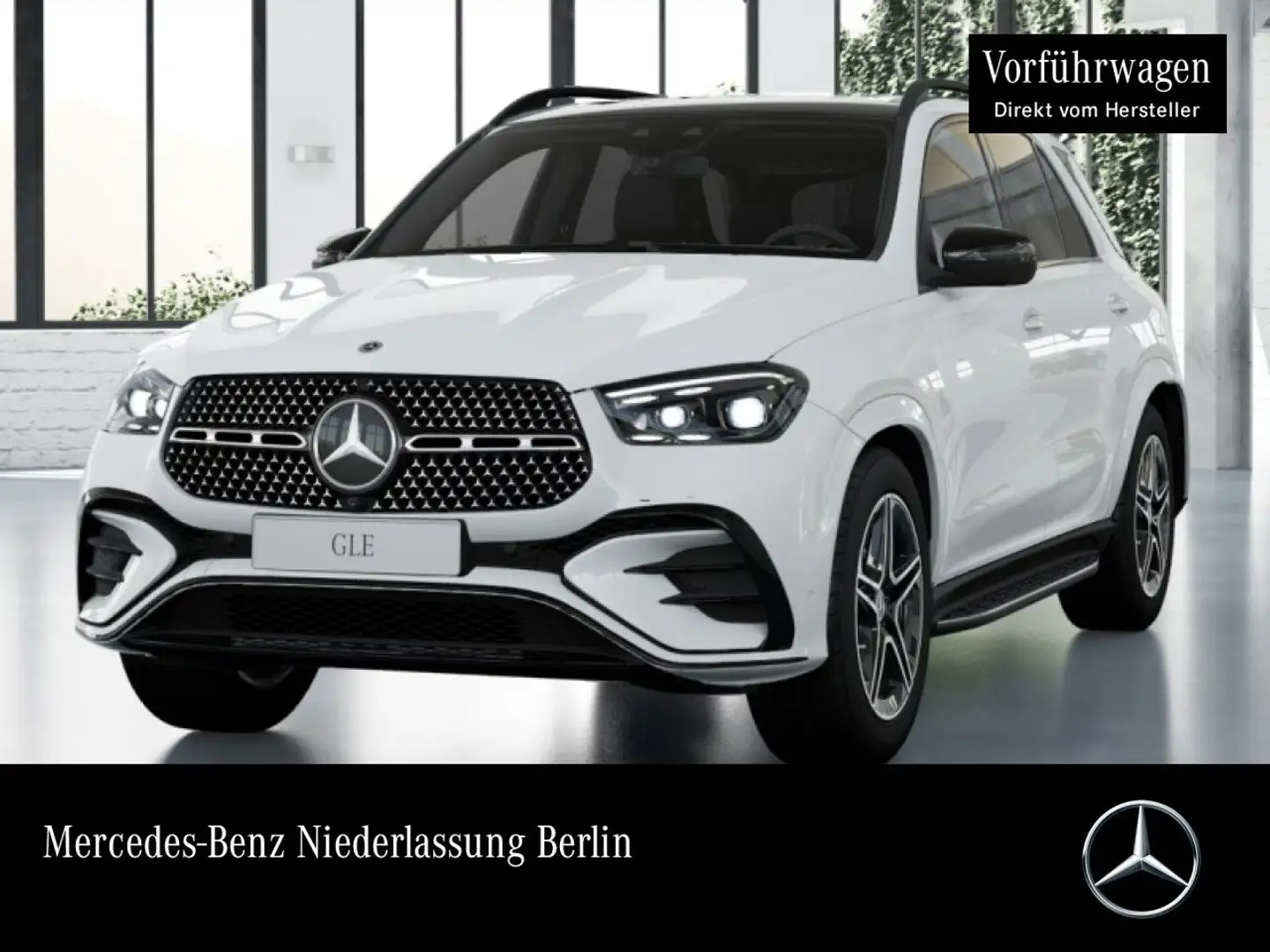 Mercedes-Benz GLE 350 de 4M AMG+NIGHT+PANO+360+AHK+MULTIBEAM+20" Weiß - 1