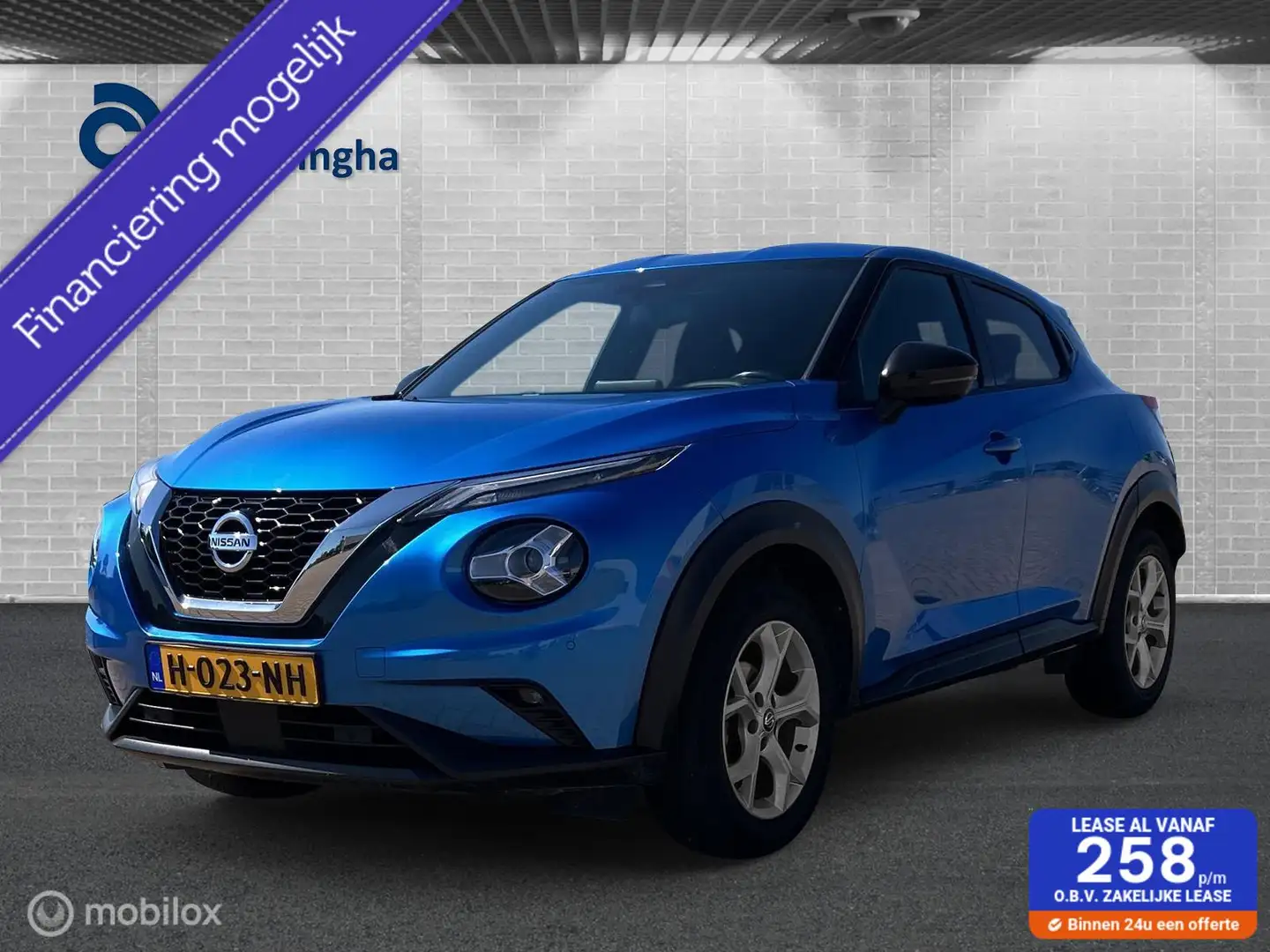Nissan Juke 1.0 DIG-T Acenta Blauw - 1